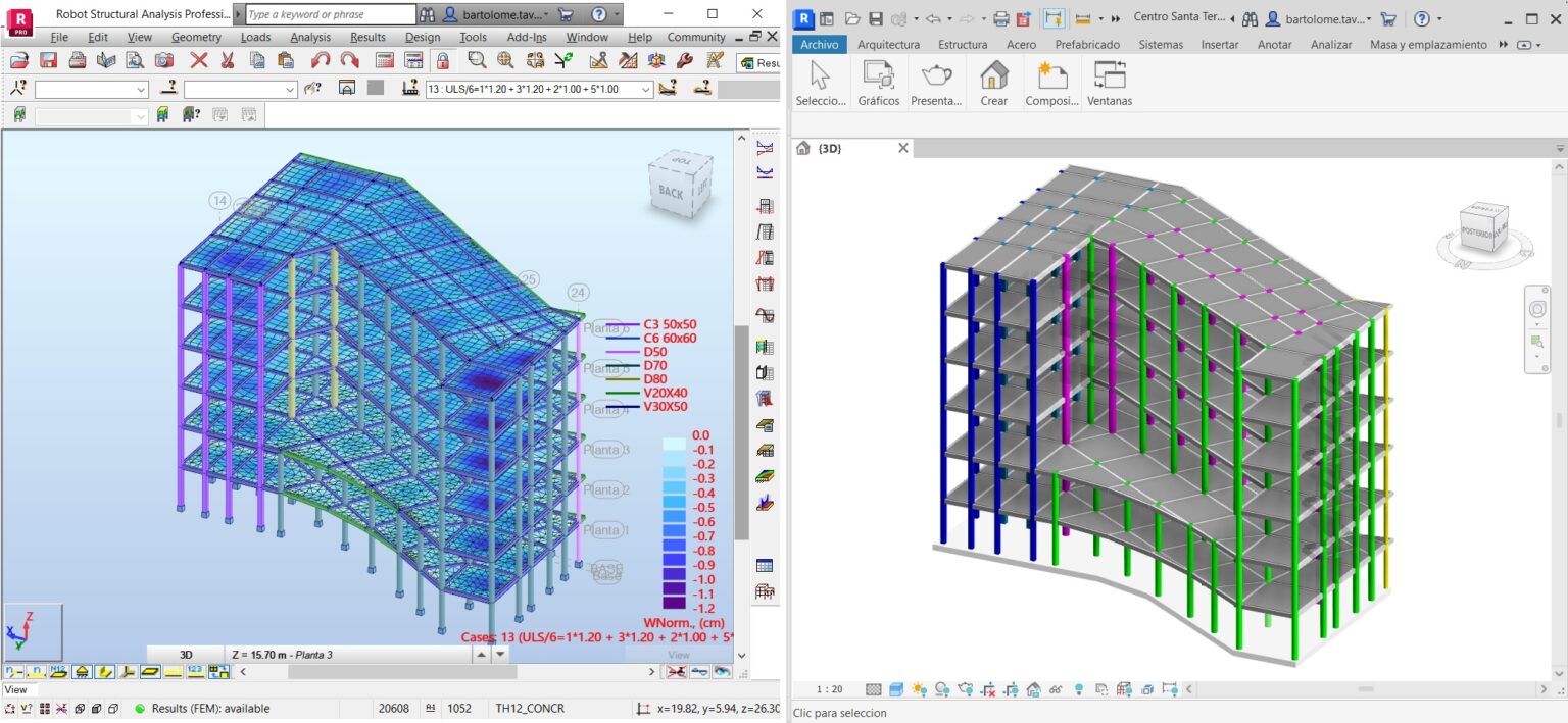 Aplicación De Autodesk Robot Structural Analysis Y Revit Para Proyectos ...